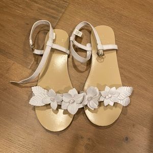 Janie and Jack white floral sandal. Excellent condition. Size 3